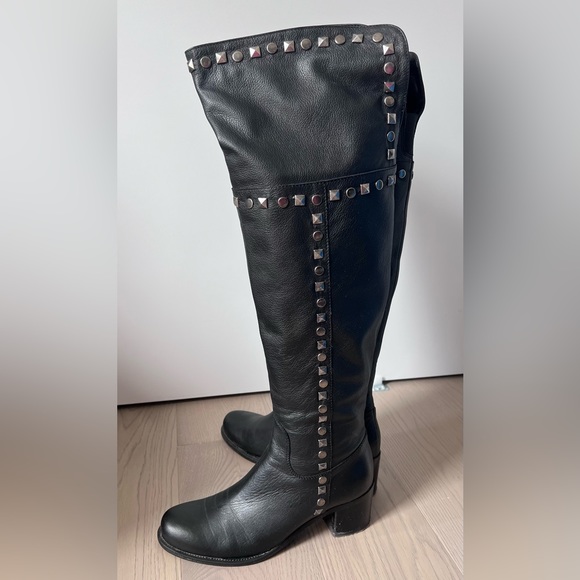 Genuine leather over the knee boots made in Italy - Picture 2 of 8